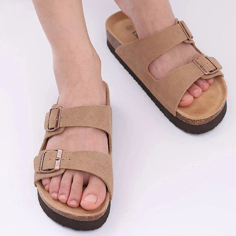 UrbanCork Siena – Doppelriemen-Korksandalen